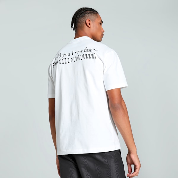 GRAPHICS "Fast" Men's Relaxed Fit Tee, PUMA White, extralarge-IND